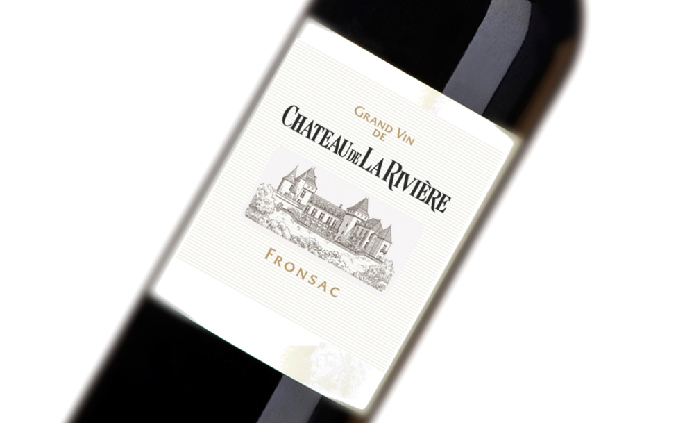 Personnalisation de vos étiquettes  Château de La Rivière Fronsac Grand Vin  de Bordeaux